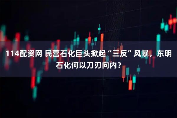 114配资网 民营石化巨头掀起“三反”风暴，东明石化何以刀刃向内？