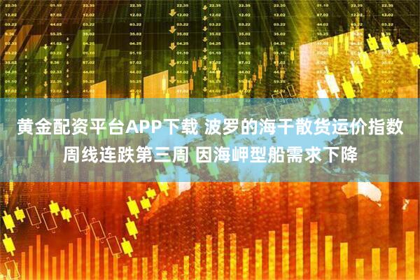 黄金配资平台APP下载 波罗的海干散货运价指数周线连跌第三周 因海岬型船需求下降