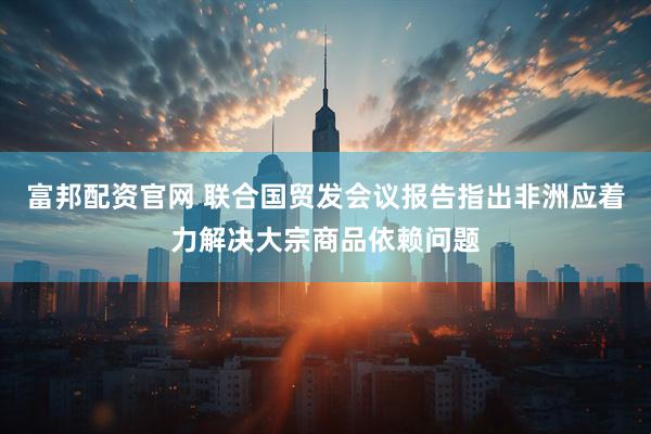 富邦配资官网 联合国贸发会议报告指出非洲应着力解决大宗商品依赖问题